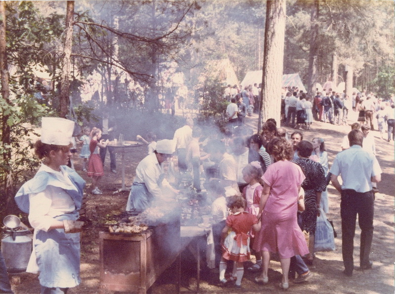 Глубочане на празднике (фото 1988 года)
