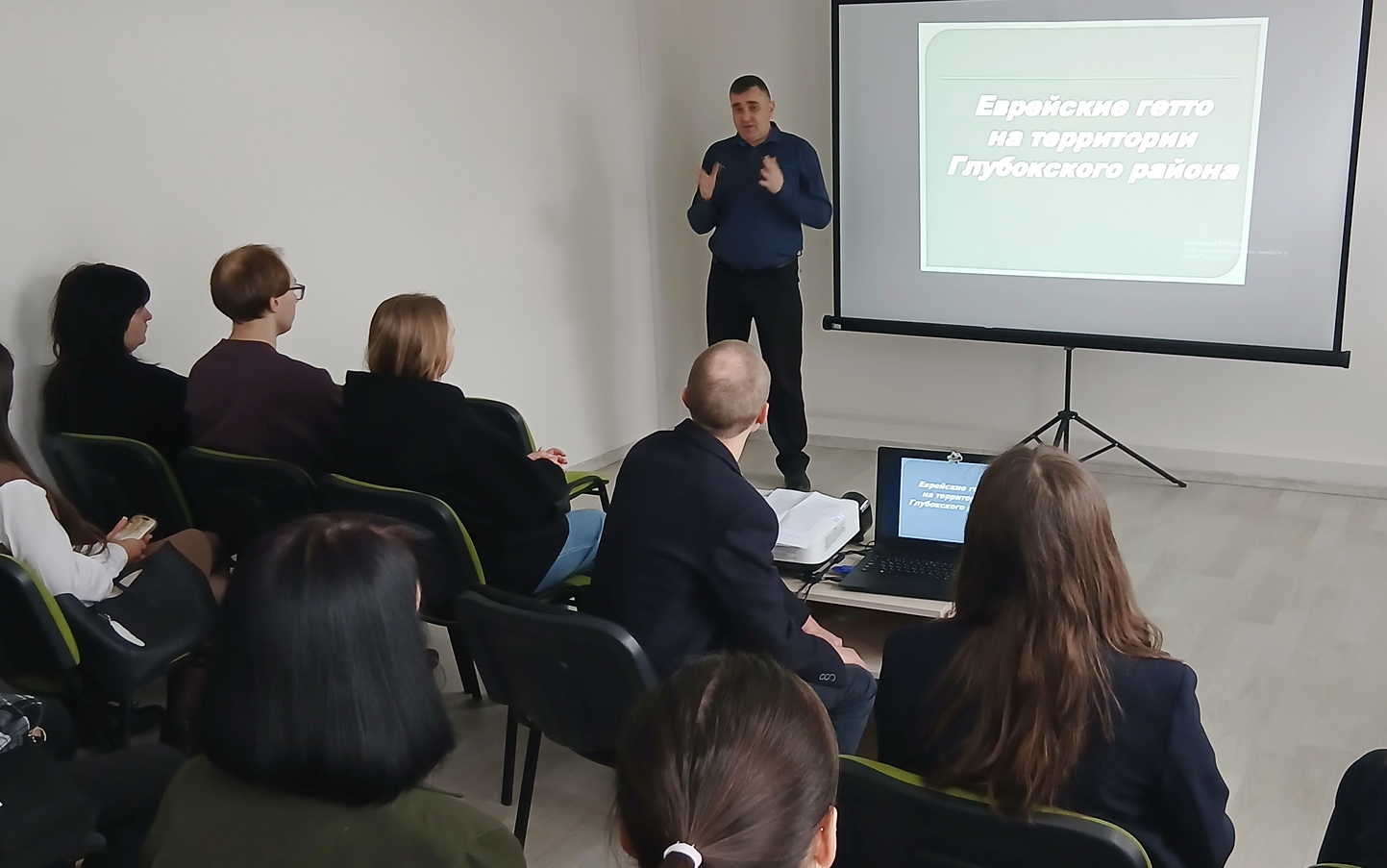 Выступленне супрацоўніка музея